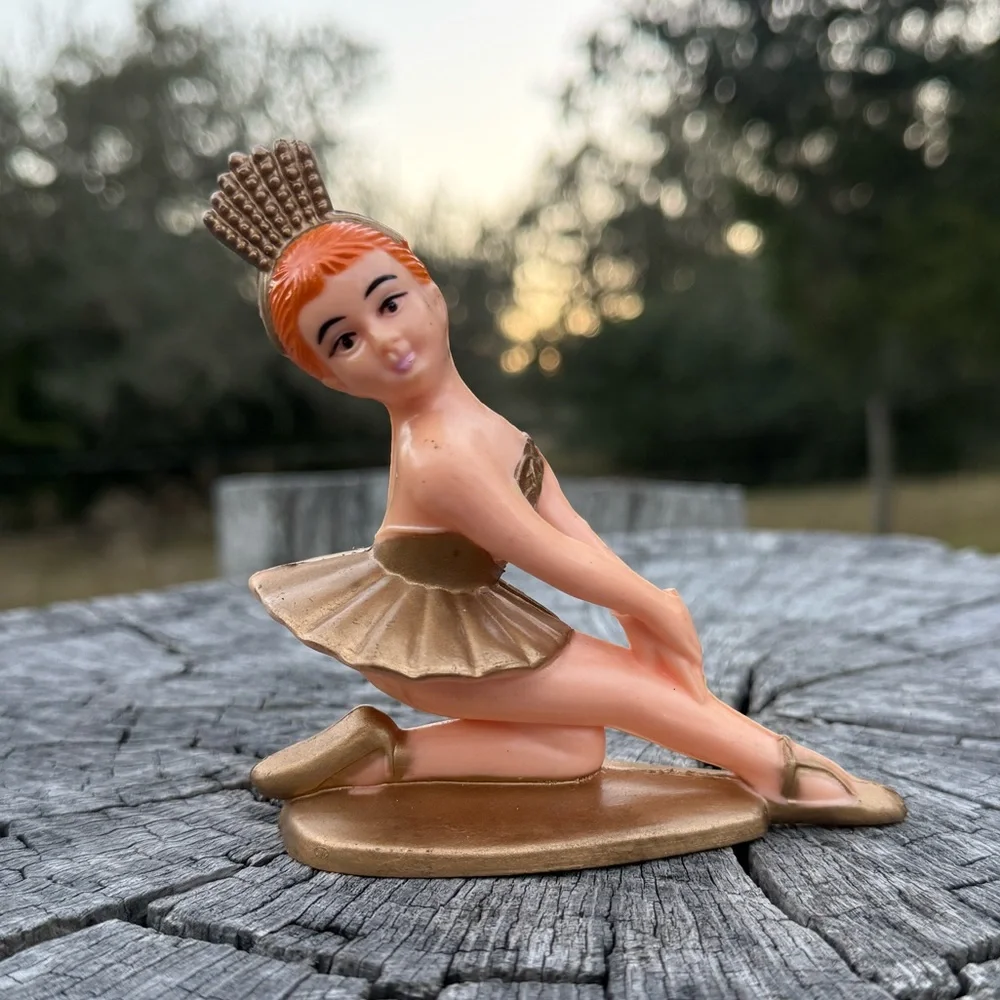 Vintage Large Ballerina Cake Topper